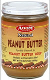 Adom Foods Natural Unsalted Peanut Butter